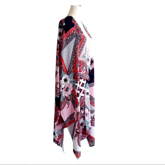PRICE DROP! Sz 18 AUTOGRAPH Plus Size Elbow Kimono Berry Crush - Picture 5 of 9
